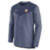 Houston Astros Nike Authentic Collection Game Time Performance Half-Zip Top - Navy - Side View
