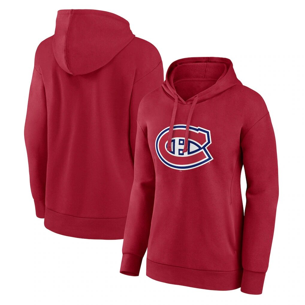 Montreal Canadiens Fashion7 Women's Primary Logo Fleece Pullover Hoodie