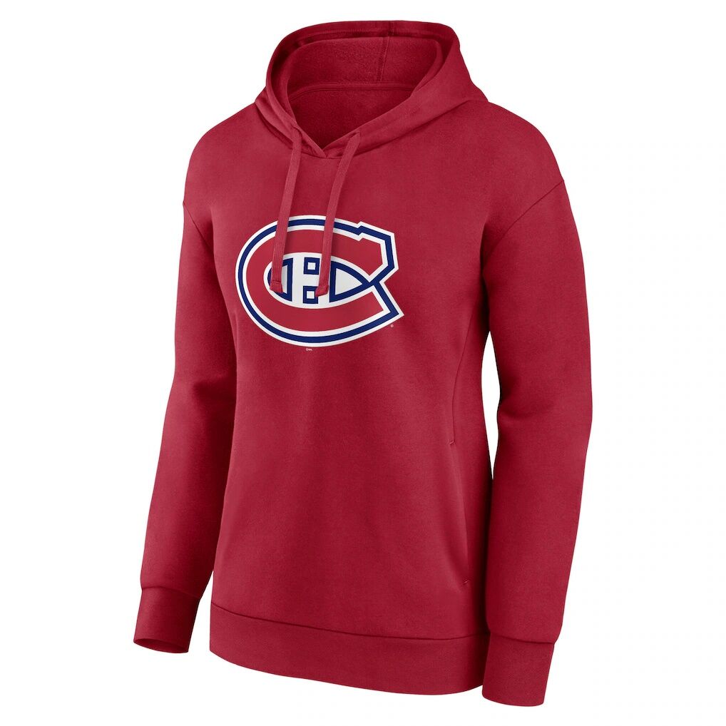 Montreal Canadiens Fashion7 Women's Primary Logo Fleece Pullover Hoodie