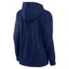 Winnipeg Jets Fashion7 Women's Primary Logo Fleece Pullover Hoodie - Navy - Detail View