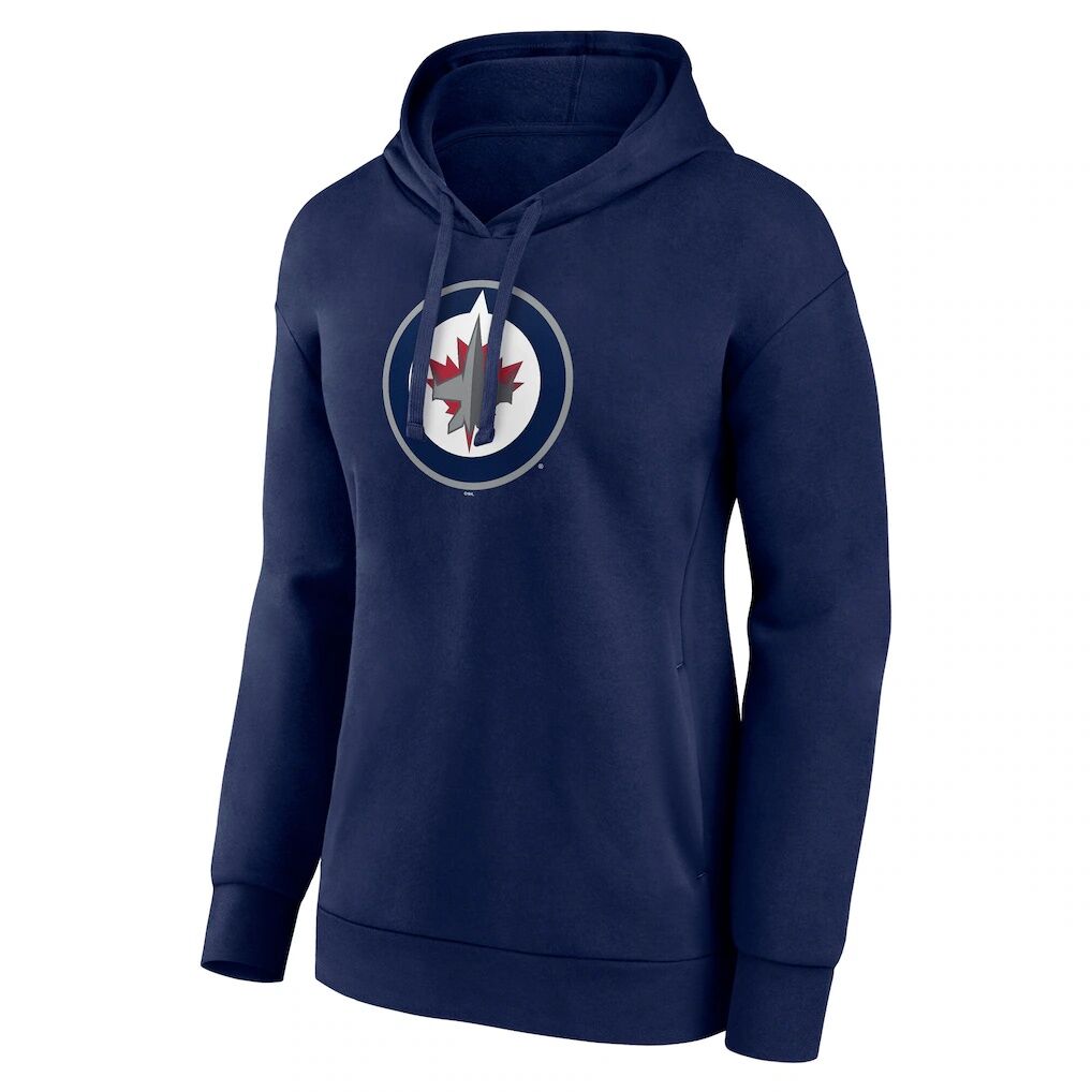 Winnipeg Jets Fashion7 Women's Primary Logo Fleece Pullover Hoodie