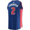 Cade Cunningham Detroit Pistons Fashion7 Fast Break Replica Jersey - Blue - Detail View