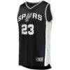 Zach Collins San Antonio Spurs Fashion7 Fast Break Replica Jersey - Black - Side View