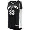 Tre Jones San Antonio Spurs Fashion7 Fast Break Replica Jersey - Black - Side View