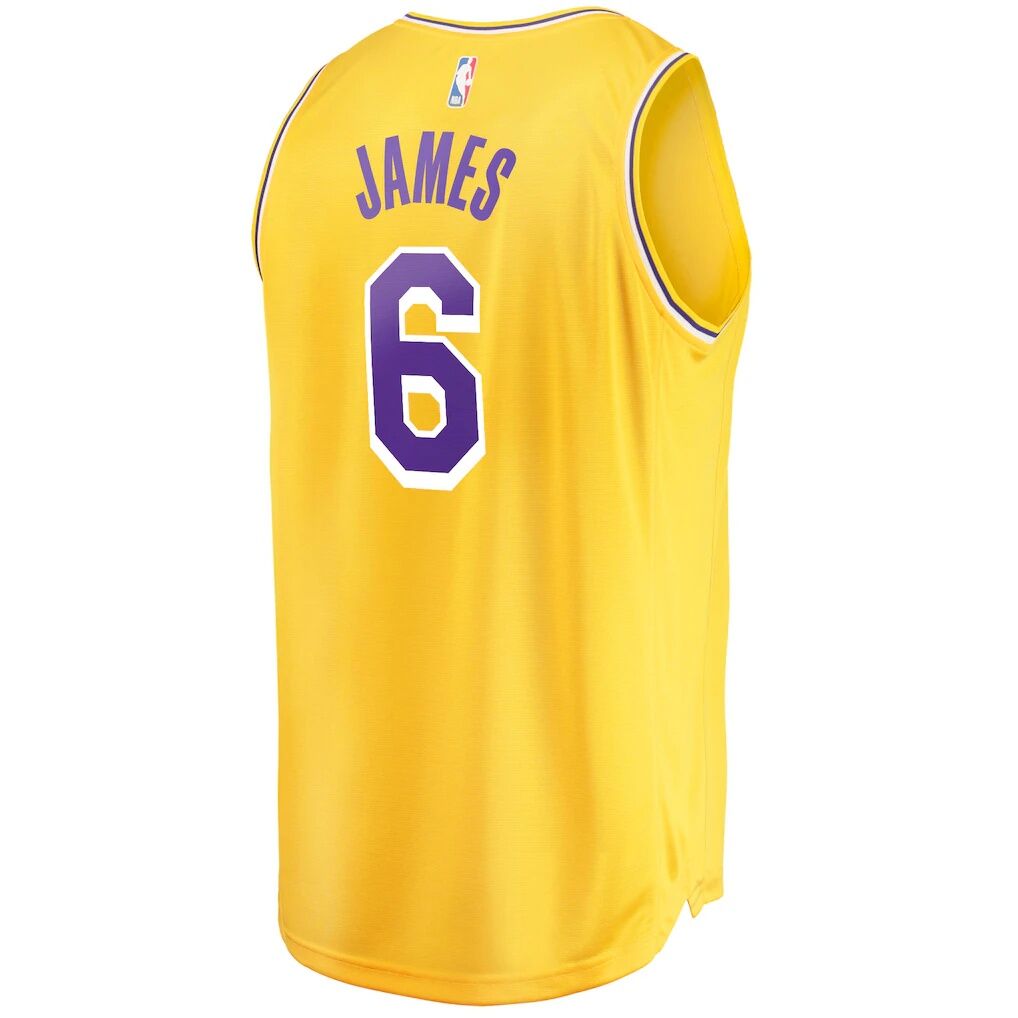 LeBron James Los Angeles Lakers Fashion7 2021/22 Fast Break Replica Jersey - Icon Edition
