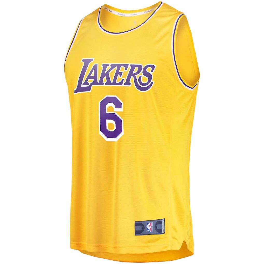 LeBron James Los Angeles Lakers Fashion7 2021/22 Fast Break Replica Jersey - Icon Edition