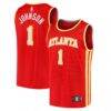 Jalen Johnson Atlanta Hawks Fashion7 Fast Break Replica Jersey - Red - Front View