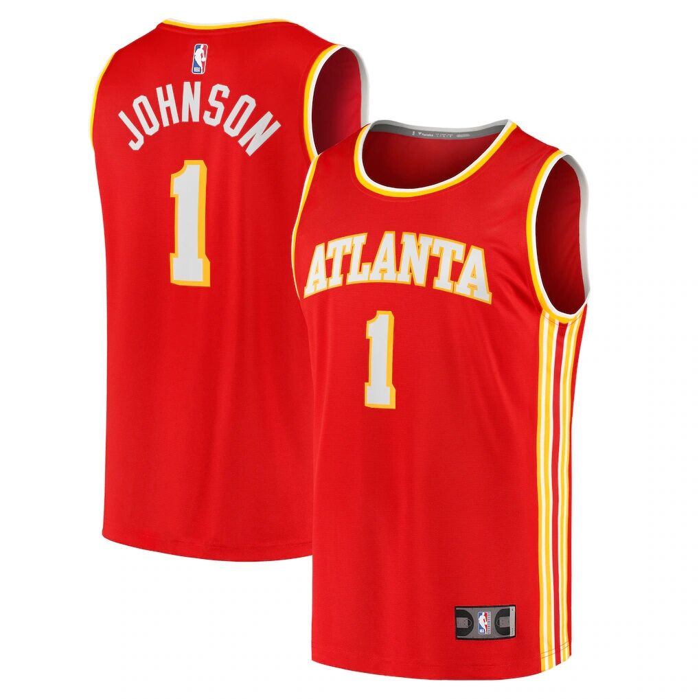 Jalen Johnson Atlanta Hawks Fashion7 Fast Break Replica Jersey - Icon Edition