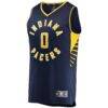 Tyrese Haliburton Indiana Pacers Fashion7 Youth 2021/22 Fast Break Replica Jersey - Navy - Side View