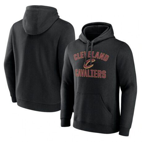 Black Victory Arch Pullover Hoodie - Black - Front View