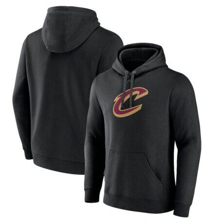 Cleveland Cavaliers Alternate Logo Pullover Hoodie - Black - Front View