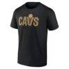 Cleveland Cavaliers Wordmark T-Shirt - Black - Back View