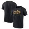Cleveland Cavaliers Wordmark T-Shirt - Black - Front View