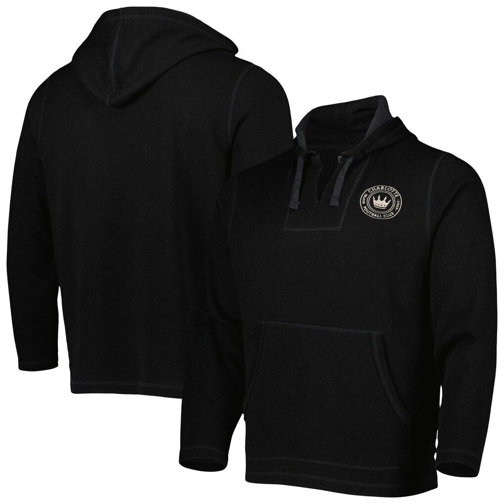 Charlotte FC Baja Fleece V-Neck Pullover Hoodie