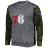 Philadelphia 76ers Fashion7 Camo Stitched Sweatshirt - - Side View