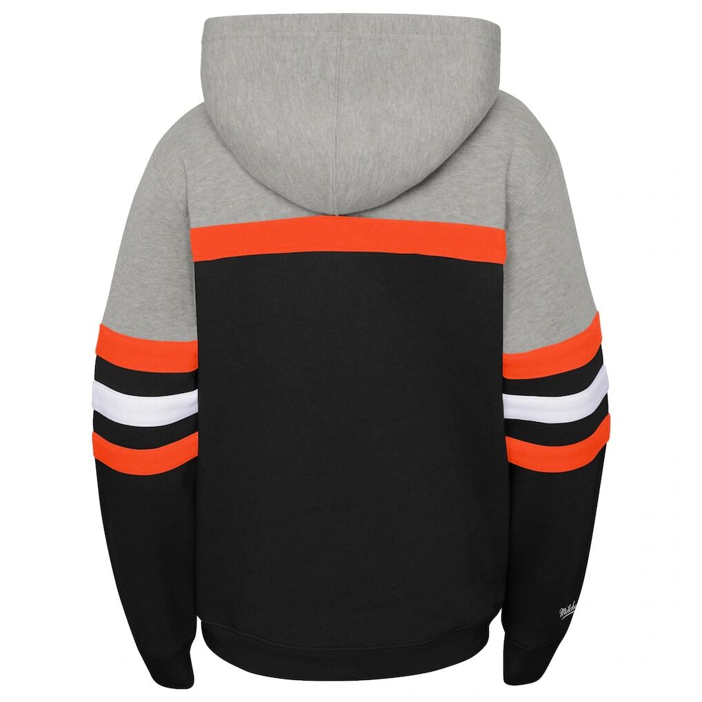 San Francisco Giants Mitchell & Ness Youth Cooperstown Collection Head Coach Pullover Hoodie – Heather Gray/Black