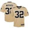 Tyrann Mathieu New Orleans Saints Nike Youth Inverted Game Jersey - Gold - Front View