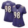 Travis Jones Baltimore Ravens Nike Women's Player Game Jersey - Purple - Front View