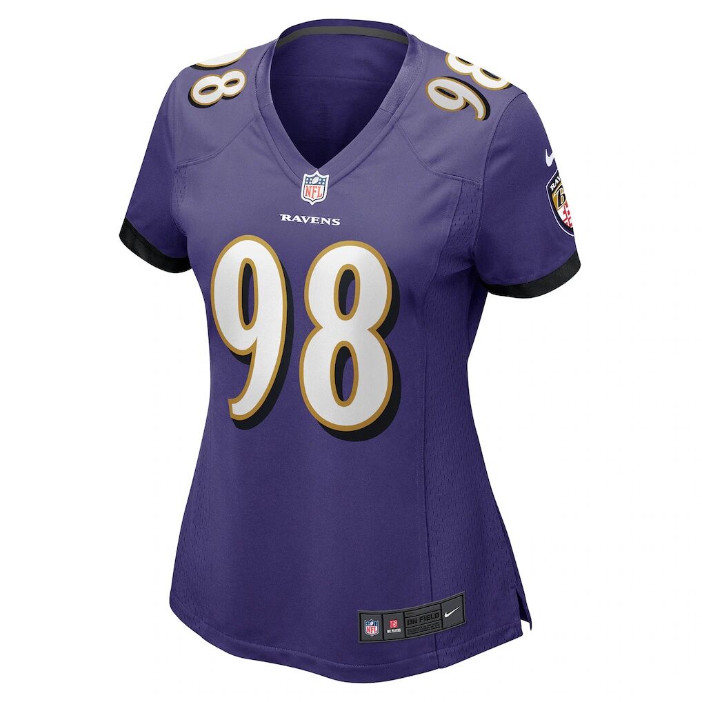 Travis Jones Baltimore Ravens Nike Women's Player Game Jersey