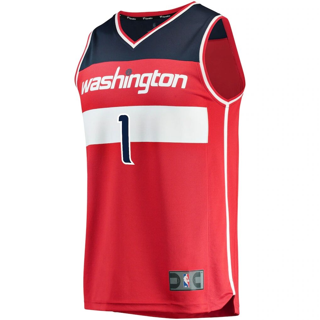 Johnny Davis Washington Wizards Fashion7 Youth Fast Break Replica Jersey - Icon Edition