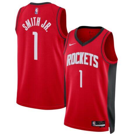 Jabari Smith Jr. Houston Rockets Nike Unisex 2022 NBA Draft First Round Pick Swingman Jersey - Red - Front View
