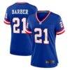 Tiki Barber New York Giants Nike Women's Classic Retired Player Game Jersey - - Front View