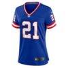 Tiki Barber New York Giants Nike Women's Classic Retired Player Game Jersey - - Side View