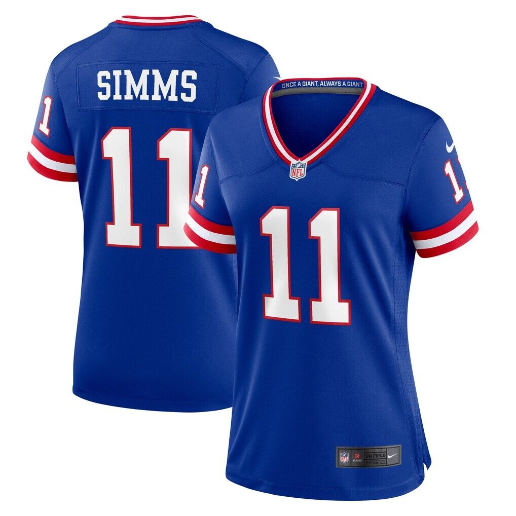 Phil Simms New York Giants Nike Women's Classic Retired Player Game Jersey - Royal