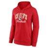 Kansas City Chiefs Fashion7 Women's Team Logo Victory Script Pullover Hoodie - Red - Side View