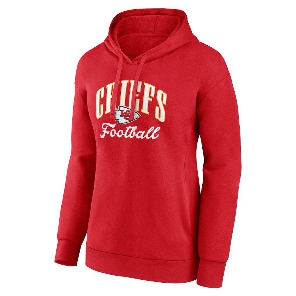 Kansas City Chiefs Fashion7 Women’s Team Logo Victory Script Pullover Hoodie