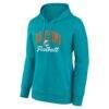 Miami Dolphins Fashion7 Women's Team Logo Victory Script Pullover Hoodie - - Side View
