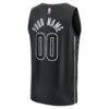 Brooklyn Nets Fashion7 Custom Fast Break Jersey - Black - Detail View