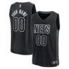Brooklyn Nets Fashion7 Custom Fast Break Jersey - Black - Front View