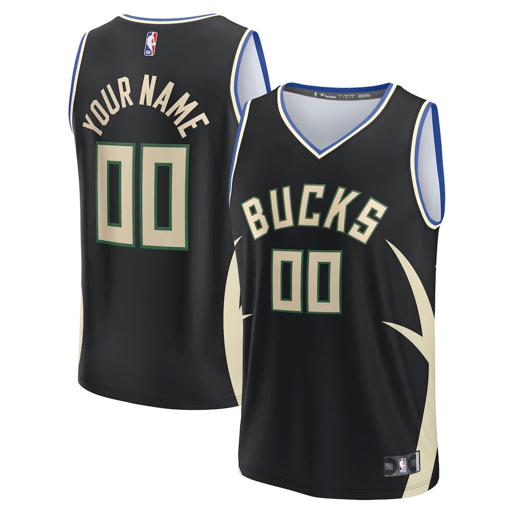 Milwaukee Bucks Fashion7 Custom Fast Break Jersey - Statement Edition