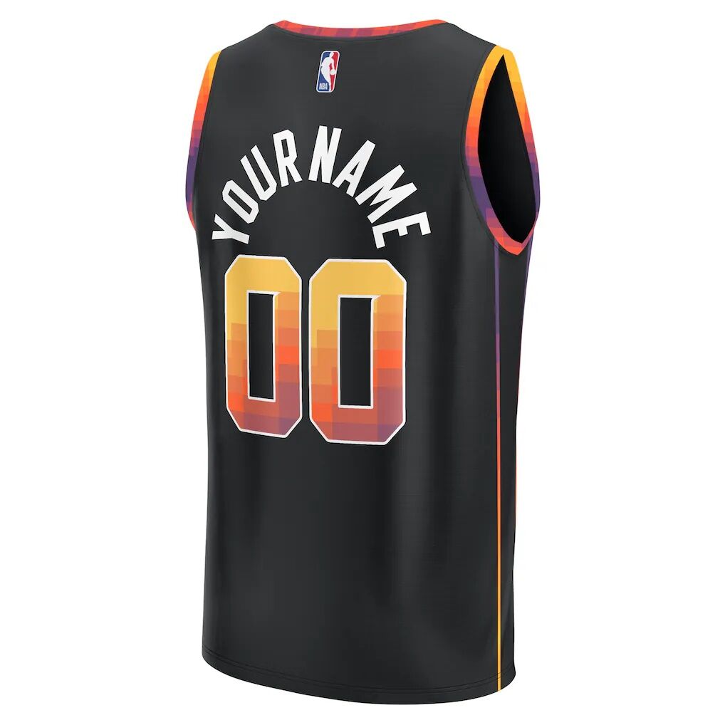 Phoenix Suns Fashion7  Fast Break Custom Replica Jersey - Black - Statement Edition