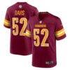 Jamin Davis Washington Commanders Nike Player Game Jersey - - Front View