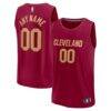 Cleveland Cavaliers Fanatics Youth Fast Break Custom Jersey - Maroon - - Front View