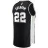 Malaki Branham San Antonio Spurs Fashion7 Fast Break Replica Player Jersey - Black - Detail View