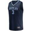 Jake LaRavia Memphis Grizzlies Fashion7 Fast Break Replica Player Jersey - Navy - Side View