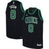 Jayson Tatum Boston Celtics Jordan Brand Youth Swingman Jersey - Black - Front View