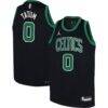 Jayson Tatum Boston Celtics Jordan Brand Youth Swingman Jersey - Black - Front View