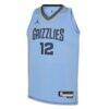 Ja Morant Memphis Grizzlies Jordan Brand Youth Swingman Jersey - Statement Edition - - Side View