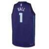 LaMelo Ball Charlotte Hornets Jordan Brand Youth Swingman Jersey - Purple - Detail View