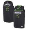 Anthony Edwards Minnesota Timberwolves Jordan Brand Youth Swingman Jersey - Black - Front View