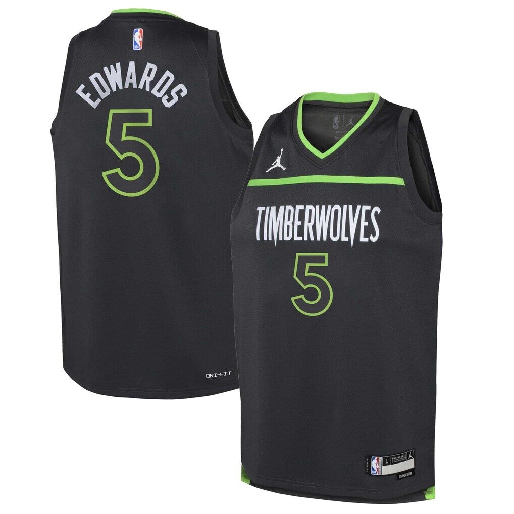 Anthony Edwards Minnesota Timberwolves Jordan Brand Youth Swingman Jersey - Statement Edition