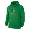 Brazil National Team Nike Club Primary Pullover Hoodie - Green - Side View