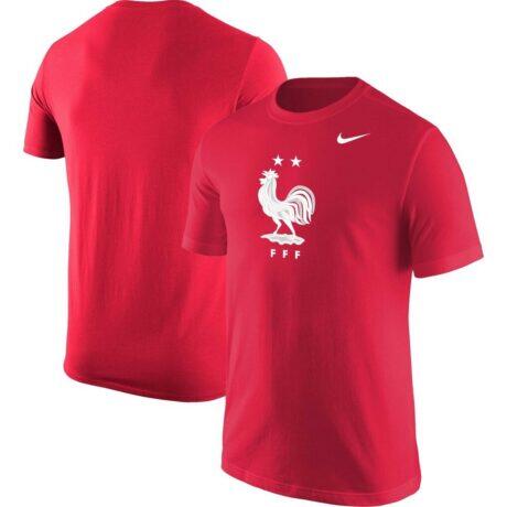France National Team Nike Core T-Shirt - Red - Front View