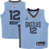 Ja Morant Memphis Grizzlies Jordan Brand Preschool 2022/23 Statement Edition Jersey - - Front View