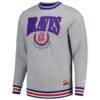 Atlanta Braves New Era Throwback Classic Pullover Sweatshirt - - Back View