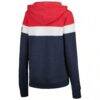 Atlanta Braves New Era Women's Colorblock Full-Zip Hoodie Jacket - - Side View